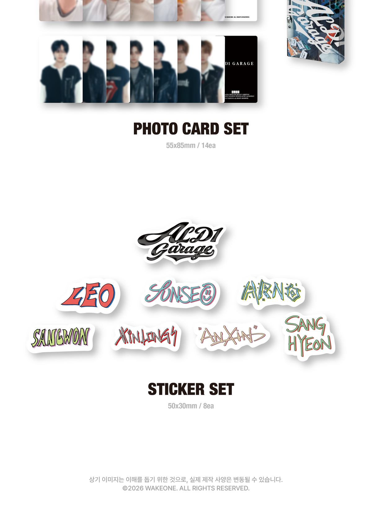 (PRE-ORDER 2026-12-18) ALPHA DRIVE ONE - 2027 Season's Greetings [ALD1 GARAGE (T-SHIRT VER)](🎁K-Towns 2027 Season's Greetings Event - Pre-order only)