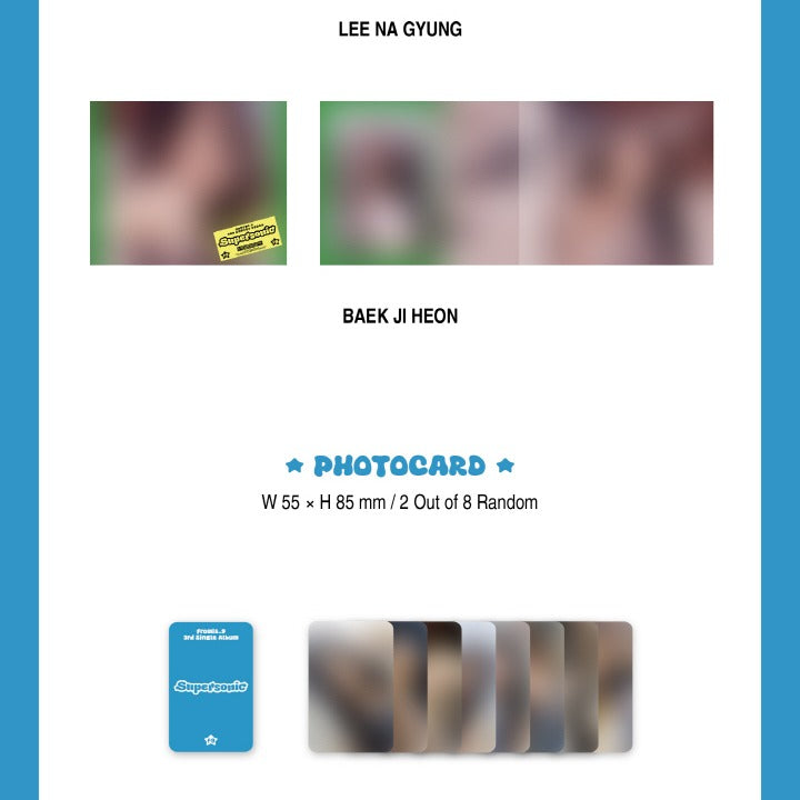 Fromis_9 (F9) - 3rd Single Album Supersonic Compact Version (8 Versions) Random 1ea.