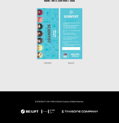 ENHYPEN - World Coupon Card Collection [Scientist Version](2 Versions).