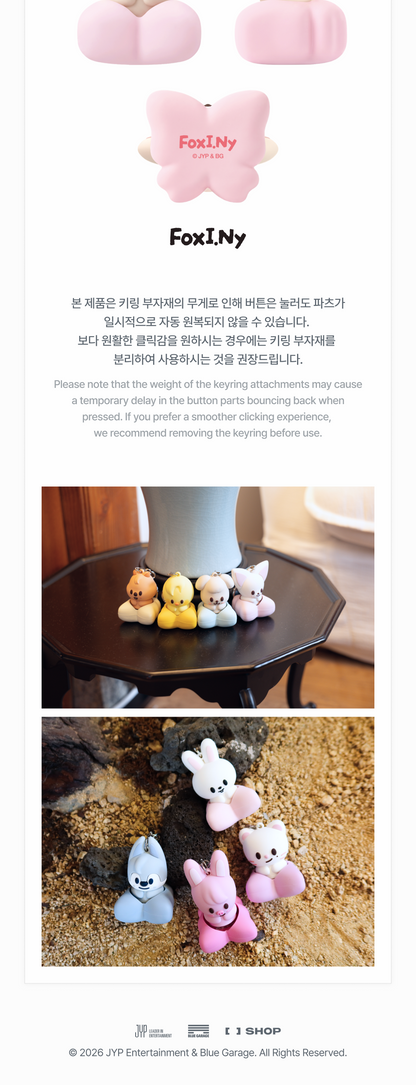 (PRE-ORDER 2026-11-16) Stray Kids - [Stray Kids World Tour <RUN IT SEOUL> Merch] SKZOO SECRET CLICKER KEYRING - RUN IT (POB Included Based on Order Amount)