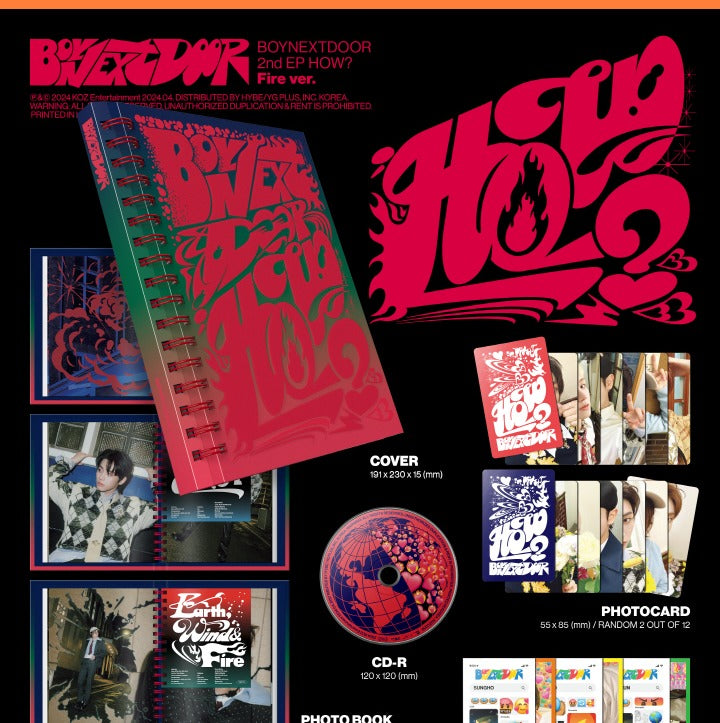 BoyNextDoor - 2nd EP Album HOW? (3 Versions).