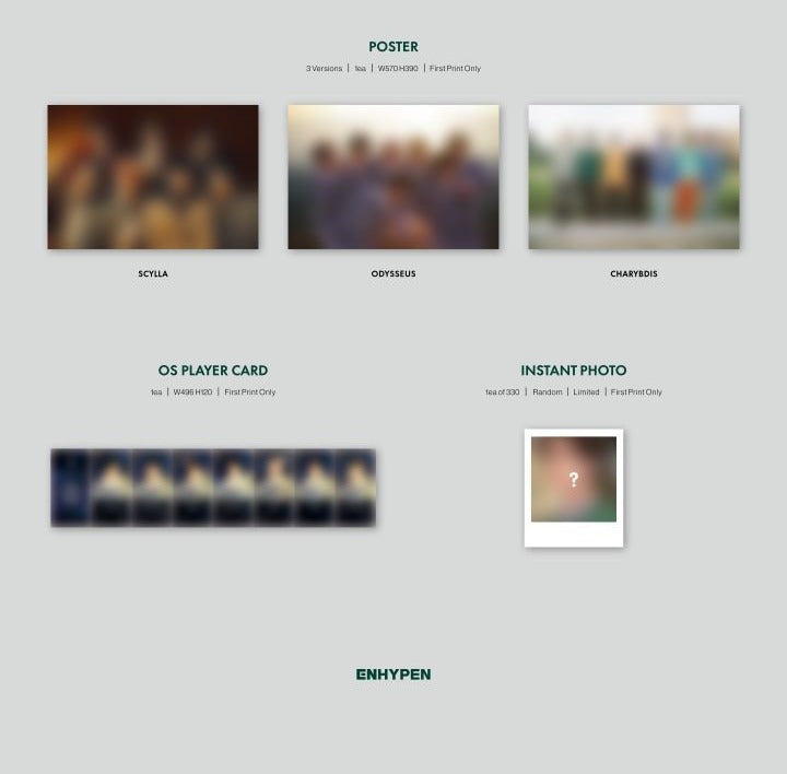 ENHYPEN 1st Album Dimension: Dilemma (3 Versions).