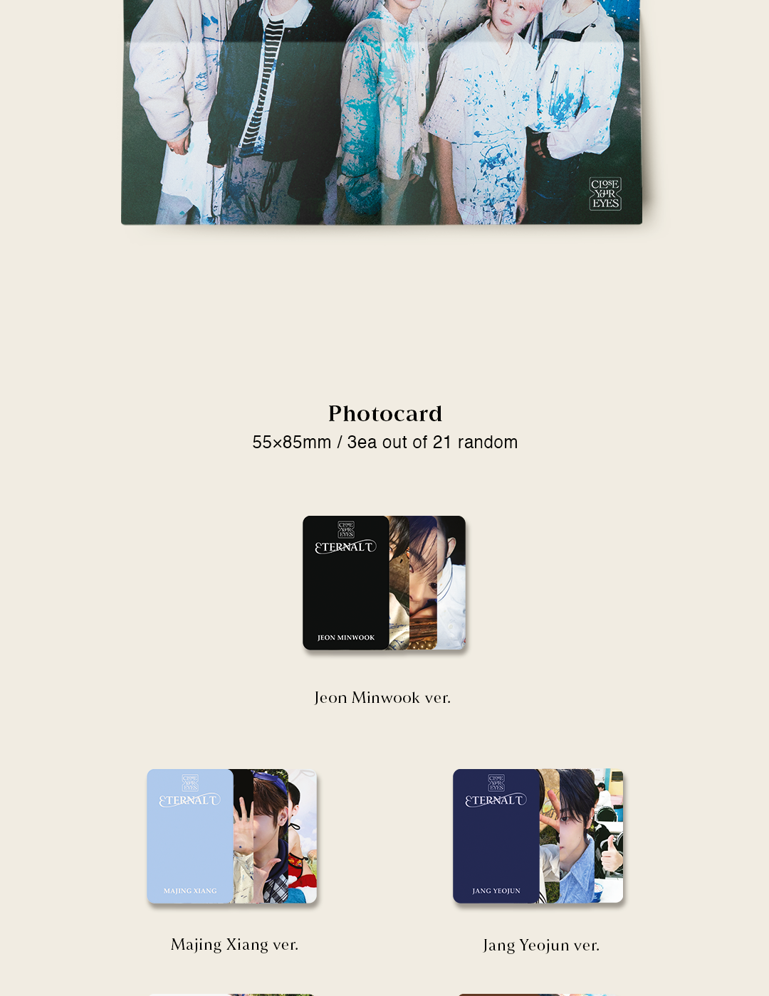 CLOSE YOUR EYES - 1st Mini Album [ETERNALT] Photobook Version.
