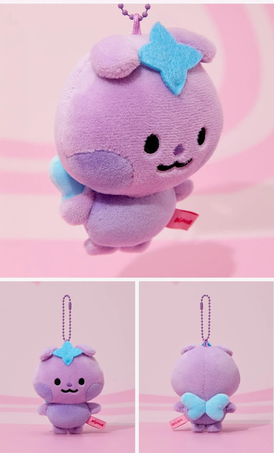 (PRE-ORDER 2025-11-07) ATEEZ - [MIGHTEEZ MINI PLUSH KEYRING](8 Versions)(LINE FRIENDS SQUARE MERCH)