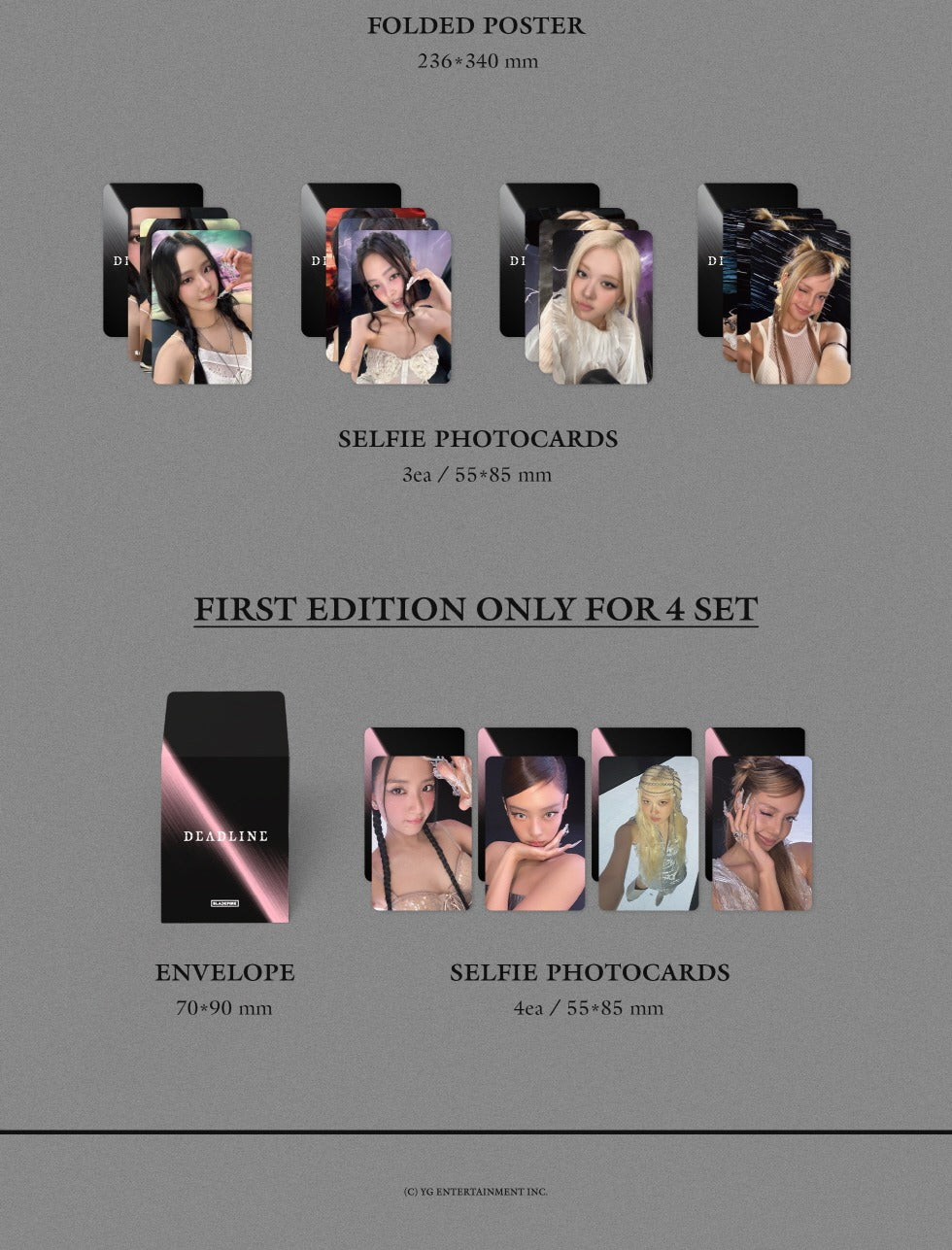 BLACKPINK - 3rd Mini Album [DEADLINE] SILVER Version (Digipack