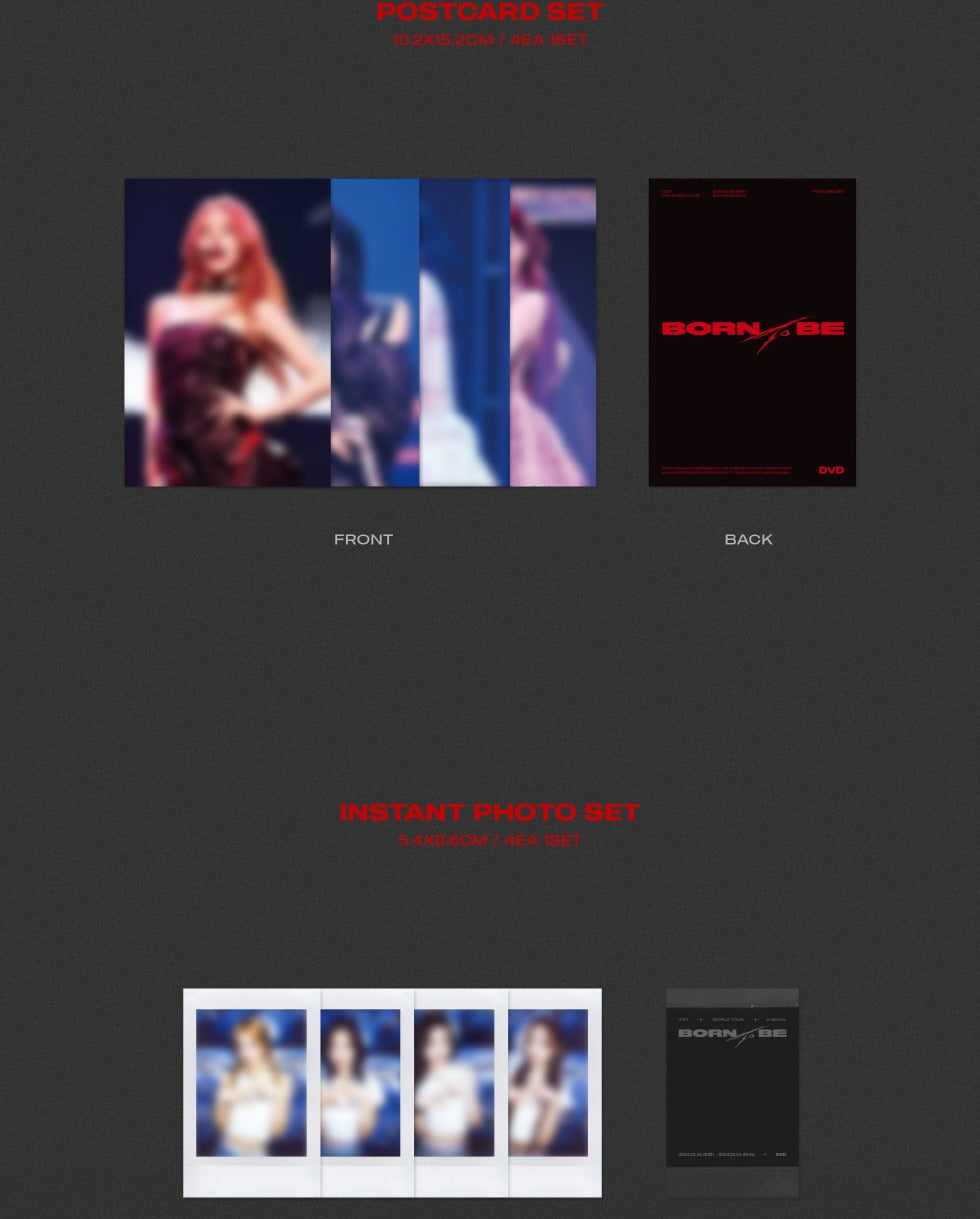 ITZY born to be ソウルコンDVD特典 ８枚セット ITZY DVD&Blu-ray『ITZY 2ND WORLD TOUR ＜BORN TO BE＞ in
