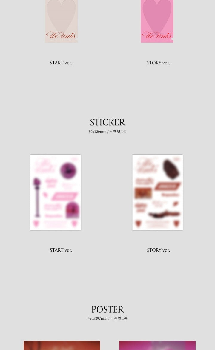 Unis - 1st Mini Album We Unis (2 Versions) (Universe Ticket).