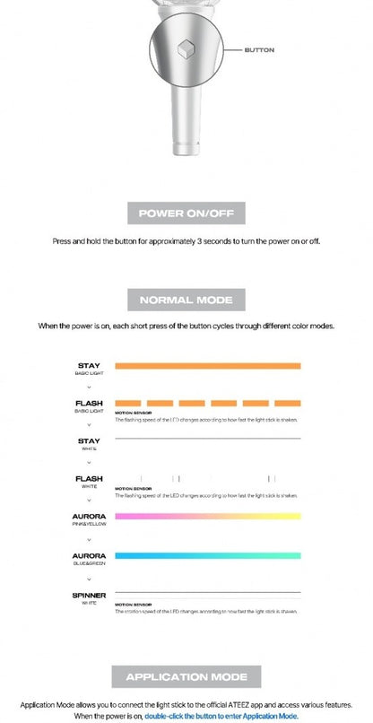 ATEEZ - Official Light Stick LIGHTINY Ver 3