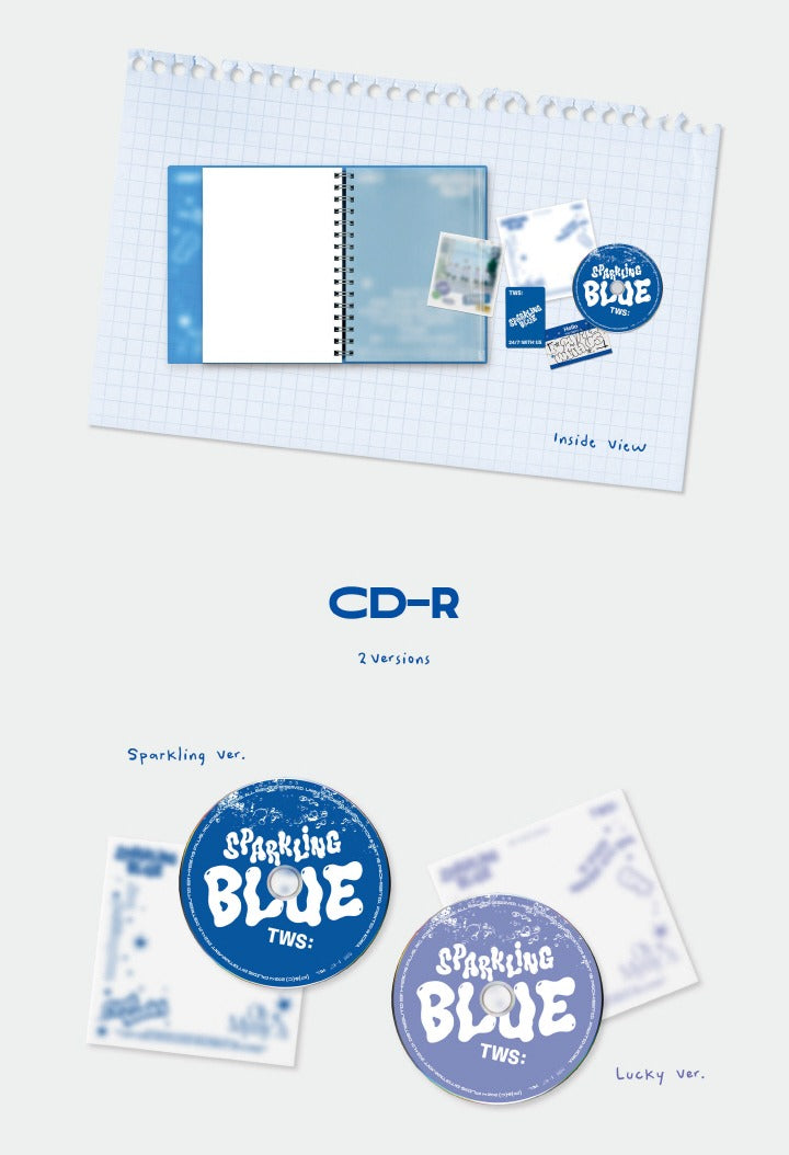 TWS - 1st Mini Album Sparkling Blue 2 Versions.