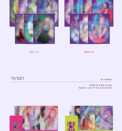 Purple Kiss - 2nd Mini Album HIDE & SEEK (2 Versions).