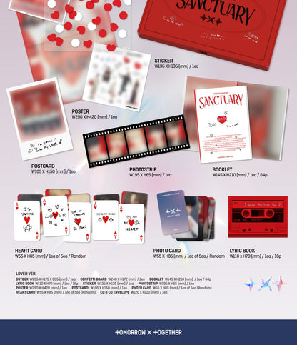 TOMORROW X TOGETHER TXT THE STAR CHAPTER: SANCTUARY (3 Versions) [POB - The Star Chapter : Sanctuary album's POB - Unreleased Selfie Included!! (Limited Quantity)]..