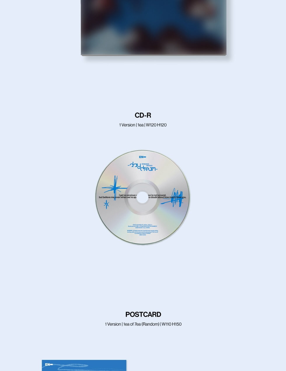 ENHYPEN - 2nd Album Repackage ROMANCE : UNTOLD - daydream (Japan