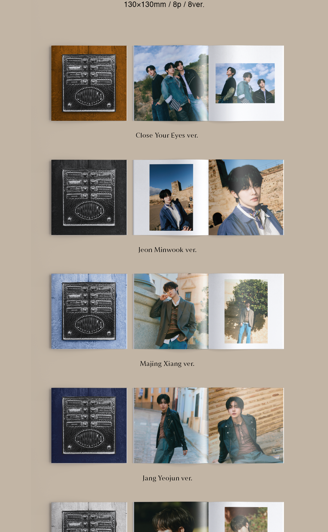 CLOSE YOUR EYES - 1st Mini Album [ETERNALT] Jewel Version (8 Versions).