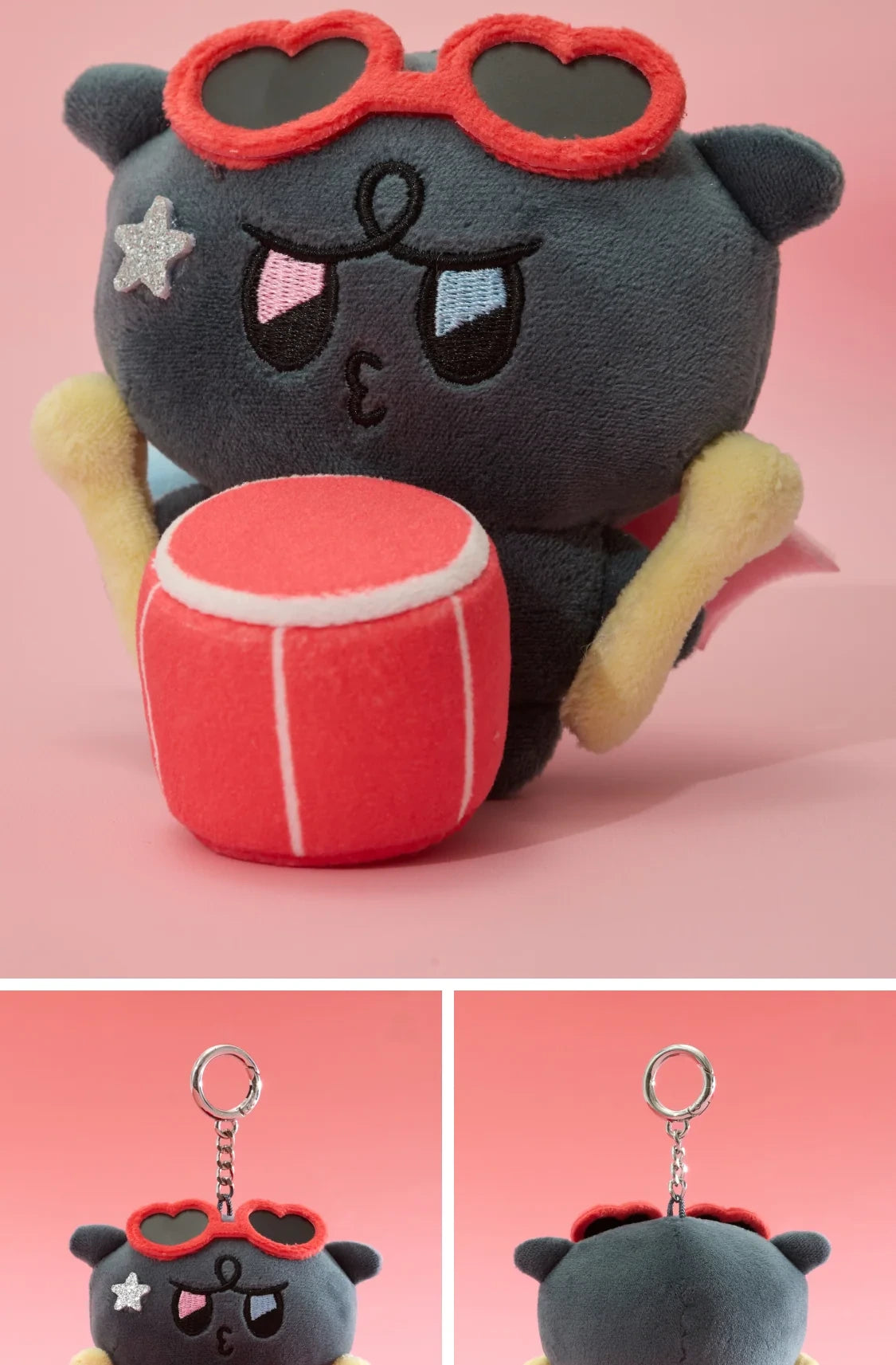 MIGHTEEZ(ATEEZ) - [MIGHTEEZ Rock The Stage] PLUSH KEYRING - ROCKSTAR (8 Versions)(LINE FRIENDS SQUARE MERCH)