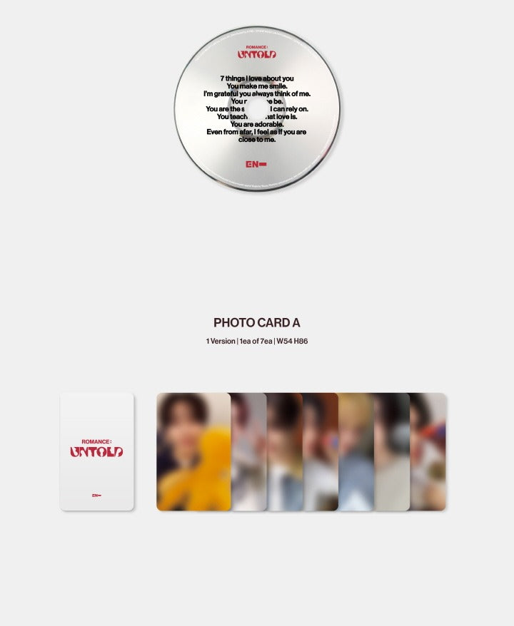 ENHYPEN ROMANCE : UNTOLD Engene Version Random 1ea.
