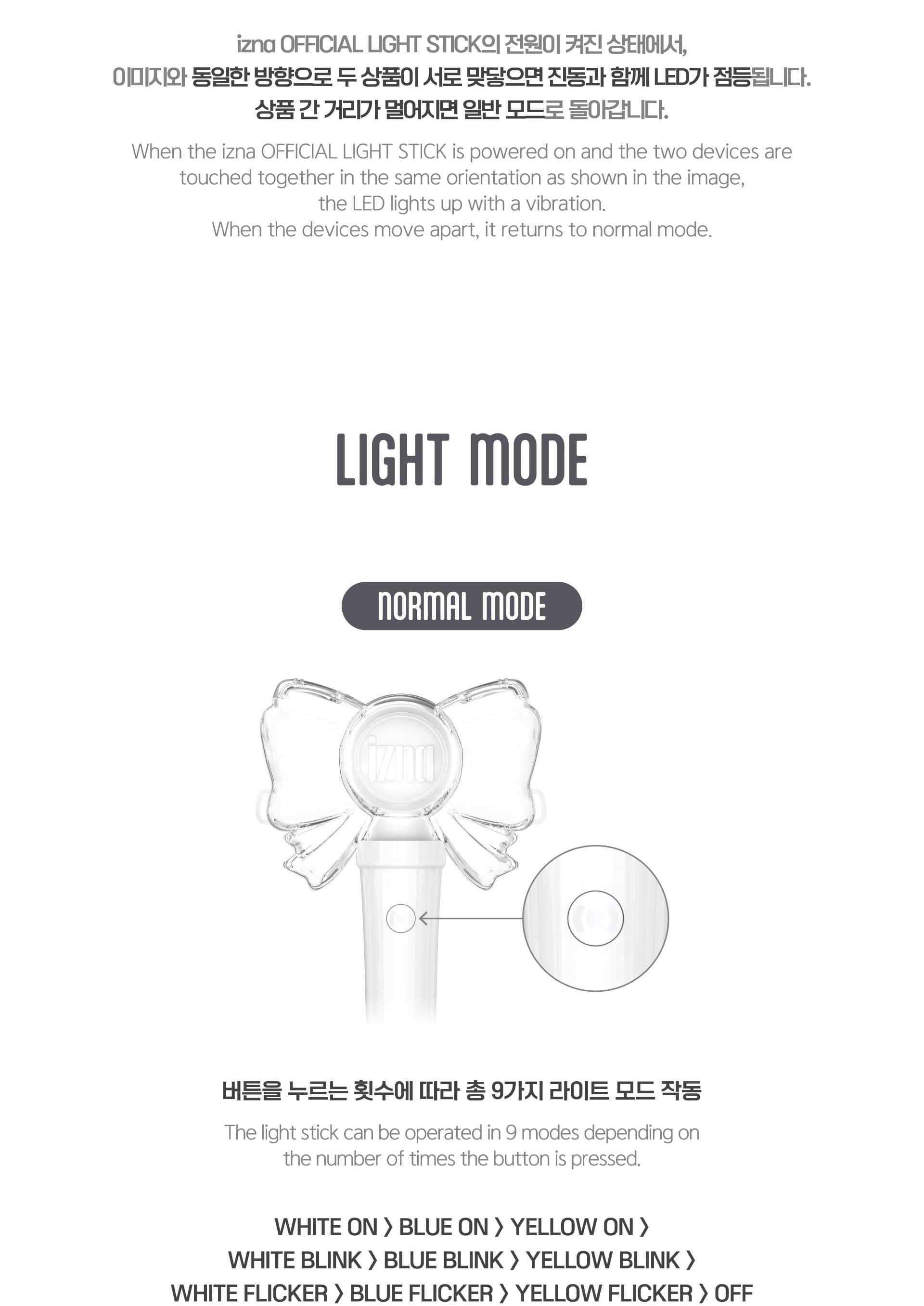 izna - OFFICIAL LIGHT STICK (& K-Towns Light Stick Event).