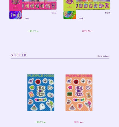 Purple Kiss - 2nd Mini Album HIDE & SEEK (2 Versions).