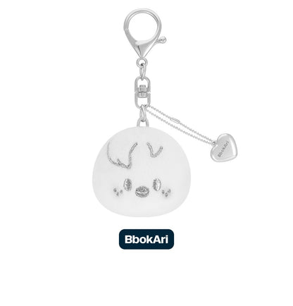 (PRE-ORDER 2026-02-06) Stray Kids <dominATE : celebrATE> MD Merch (SKZOO FACE KEYRING SILVER Version)(8 Versions)