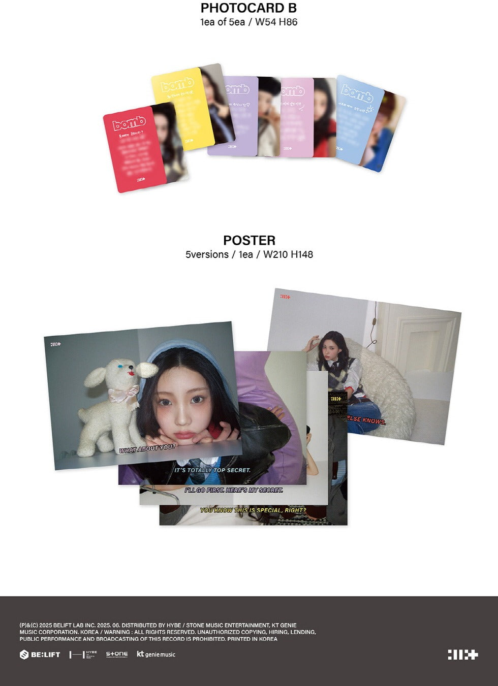 ILLIT - 3rd Mini Album [bomb] GLLIT Version (5 Versions) Random