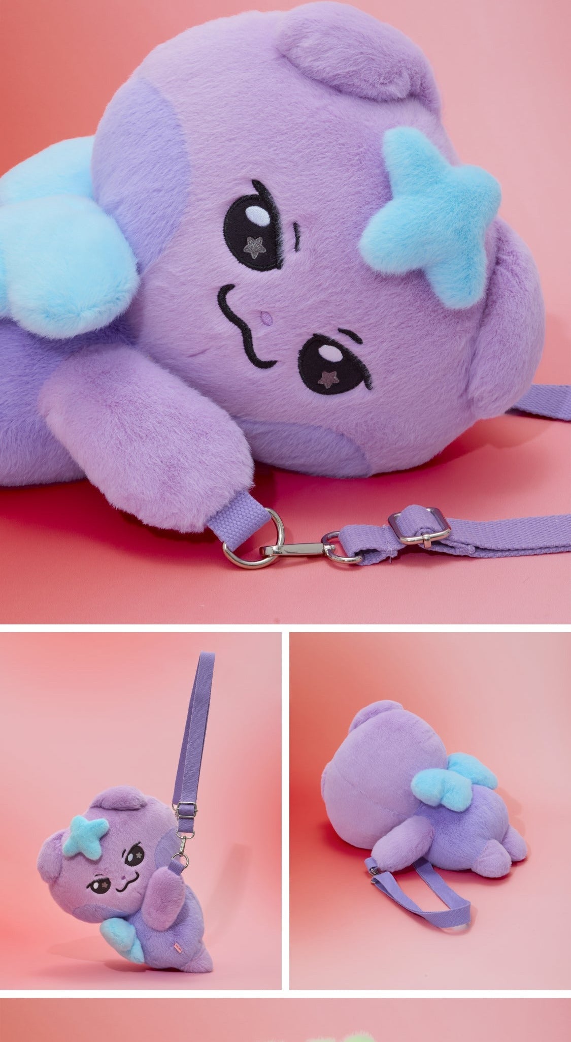 MIGHTEEZ(ATEEZ) - [MIGHTEEZ Rock The Stage] PLUSH BAG (8 Versions)(LINE FRIENDS SQUARE MERCH)(POB Photocard Included)