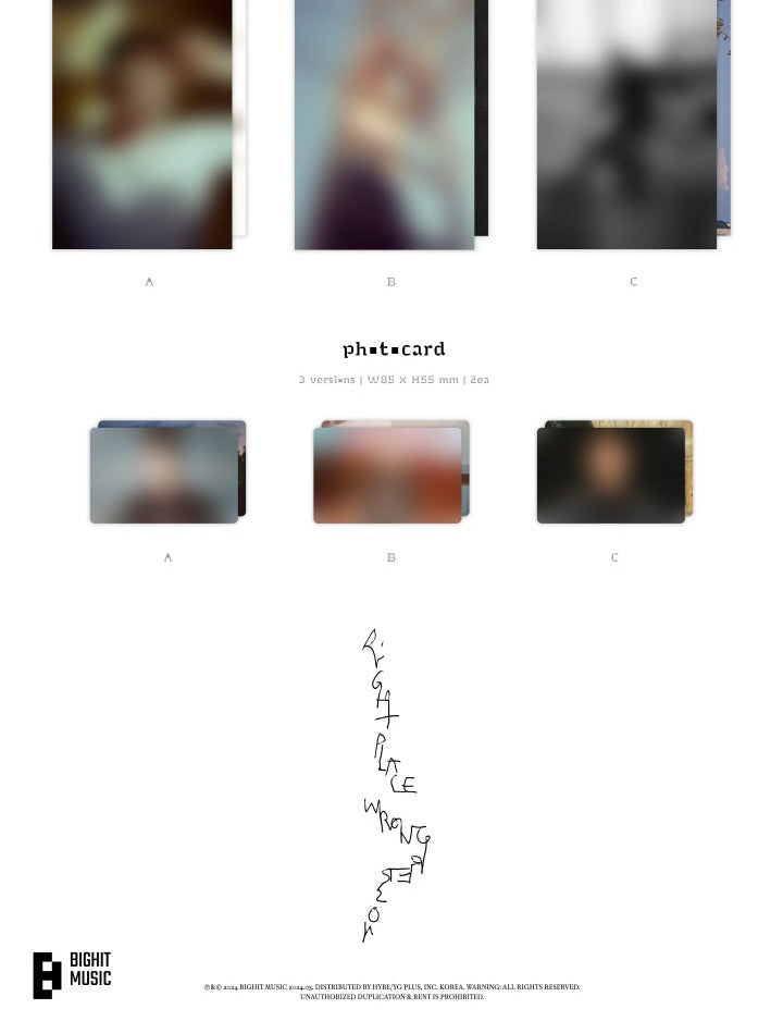 RM (BTS) - [Right Place, Wrong Person] (3 Versions).