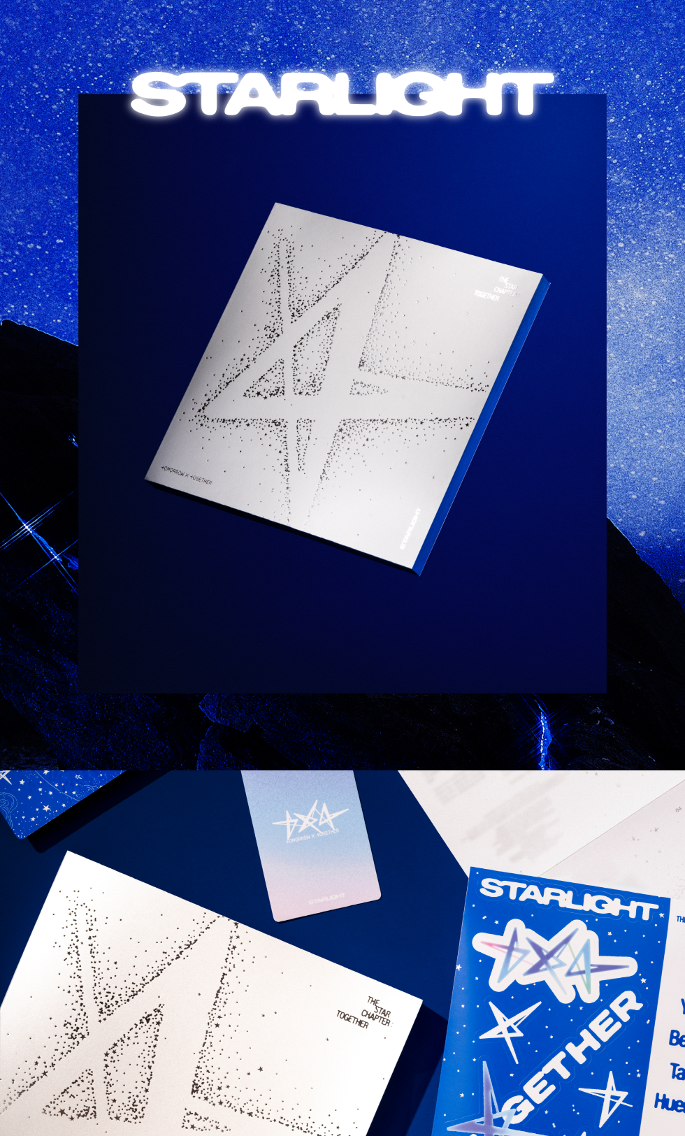 (PRE-ORDER 2025-07-21) TOMORROW X TOGETHER (TXT) - [THE STAR CHAPTER: TOGETHER] (3 Versions) Random 1ea (POB - Photocard 1ea - Preorder only)