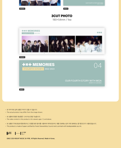 TOMORROW X TOGETHER (TXT) - [Memories : Fourth Story](POB - Group Photo TICKET Included)