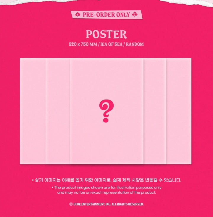 G)I-DLE - 6th Mini Album [I feel] Jewel Version (5 Versions). – K