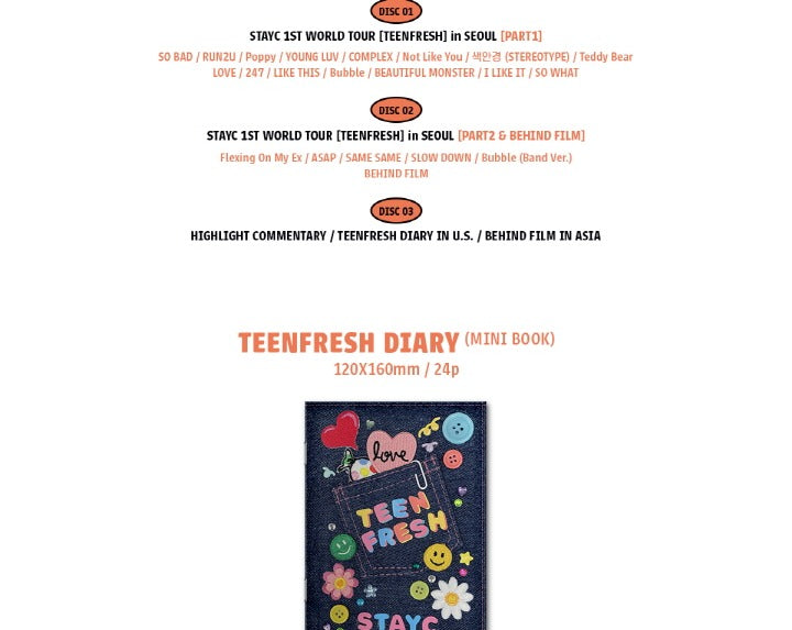 Stayc 1st World Tour Teenfresh DVD
