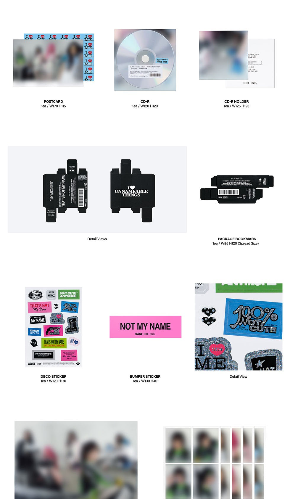 (PRE-ORDER 2025-11-24) ILLIT - 1st Single Album [NOT CUTE ANYMORE] (2 Versions) Set (POB - Photocard 2ea Included - Pre-order only)