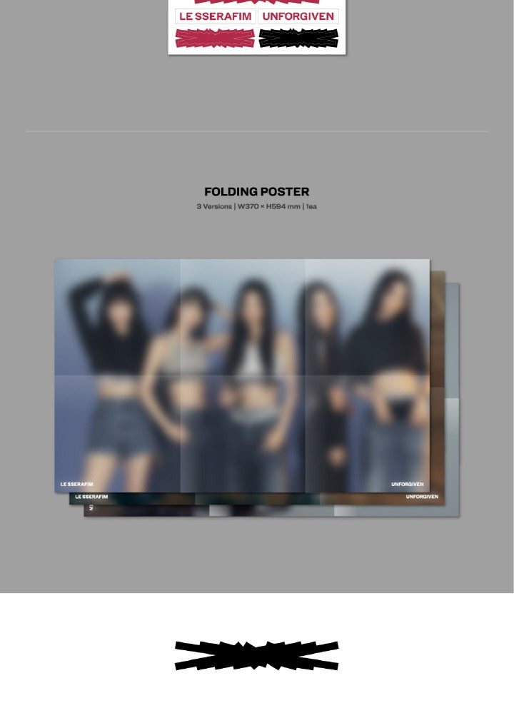 LE SSERAFIM - 1st Studio Album [UNFORGIVEN] (3 VERSIONS). – K-Towns