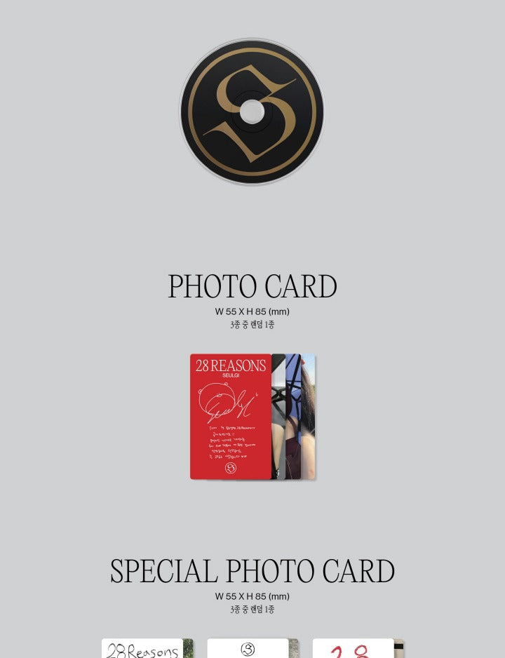SEULGI(Red Velvet) 28 REASONS Special Version (Random)