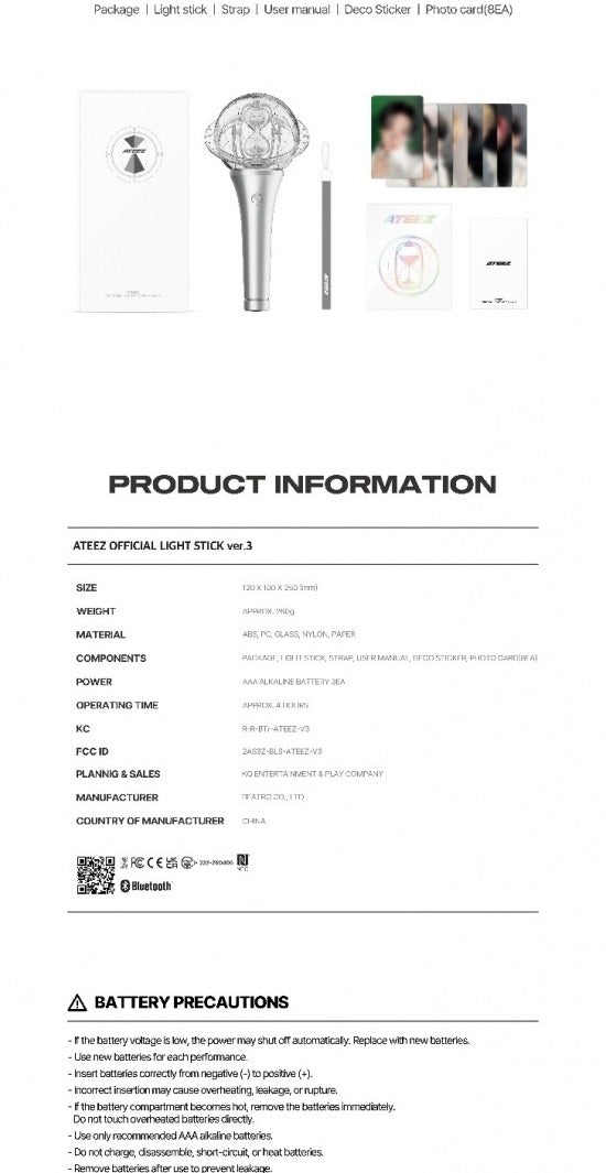 ATEEZ - Official Light Stick LIGHTINY Ver 3