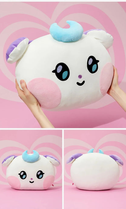 (PRE-ORDER 2025-11-07) ATEEZ - [MIGHTEEZ BIG FACE CUSHION with PHOTO CARD(POB)](8 Versions)(LINE FRIENDS SQUARE MERCH)