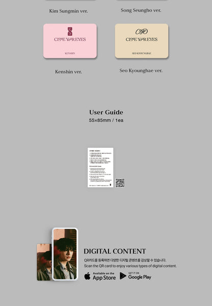 CLOSE YOUR EYES - 1st Mini Album [ETERNALT] Poca Album Version (7 Versions)