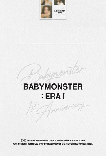 (PRE-ORDER 2025-06-30) BABYMONSTER - BABYMONSTER : ERA I [BABYMONSTER 1st Anniversary Photobook]