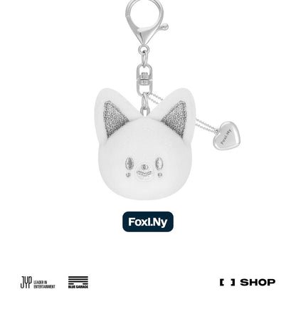 (PRE-ORDER 2026-02-06) Stray Kids <dominATE : celebrATE> MD Merch (SKZOO FACE KEYRING SILVER Version)(8 Versions)