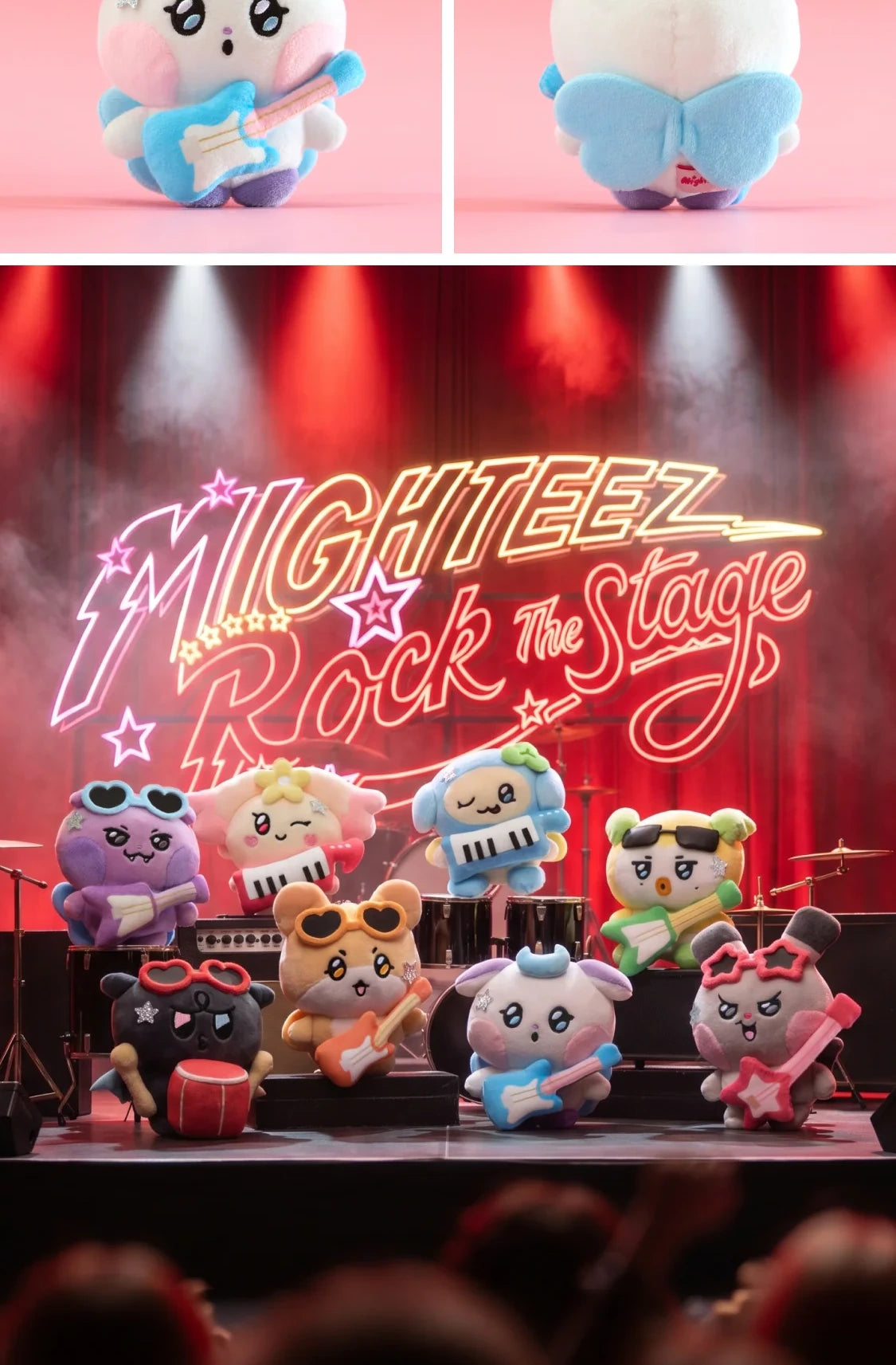 MIGHTEEZ(ATEEZ) - [MIGHTEEZ Rock The Stage] PLUSH KEYRING - ROCKSTAR (8 Versions)(LINE FRIENDS SQUARE MERCH)