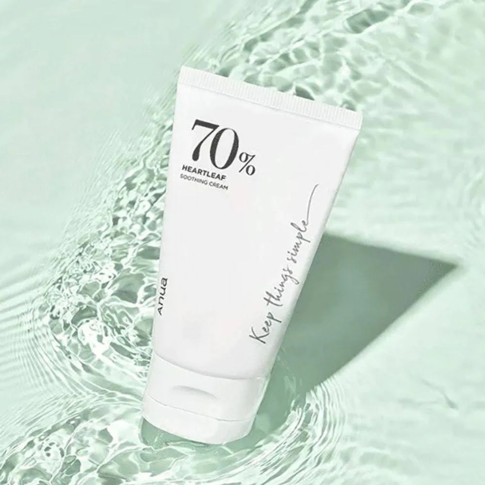 ANUA - Heartleaf 70% Soothing Cream (100 mL).