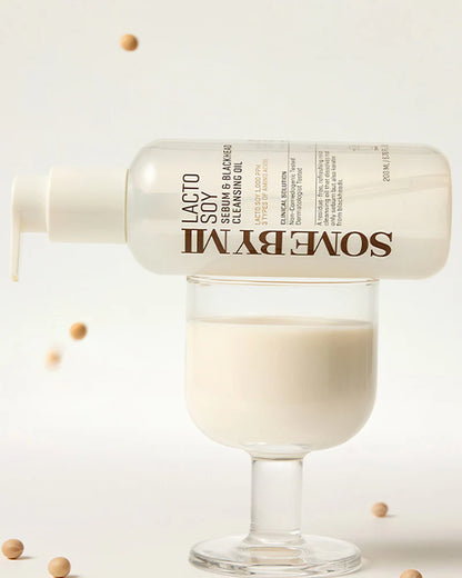 SOME BY MI - Lacto Soy Sebum & Blackhead Cleansing Oil (200 mL).