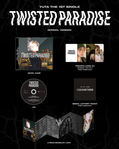 Yuta (NCT) - Japan 1st Single Album [Twisted Paradise] (3 Versions)